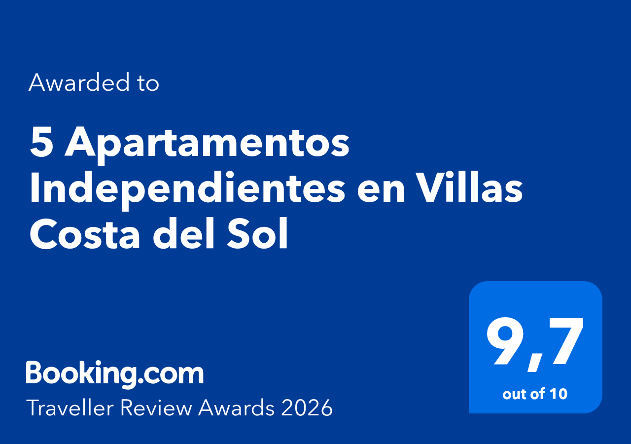 Booking.com Traveller Review Award 2026 - 9.7/10